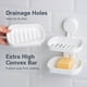 thumbnail image 2 of Jabonera de doble capa con ventosa, soporte de esponja fuerte para ducha, baño, bañera y fregadero de cocina, sin taladros, extraíble Adepaton WMZL-415, 2 of 7