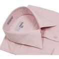 thumbnail image 2 of Modena Men's Contemporary Slim Fit French Cuff Solid Dress Shirt - Pink - 15.5 2-3, 2 of 3