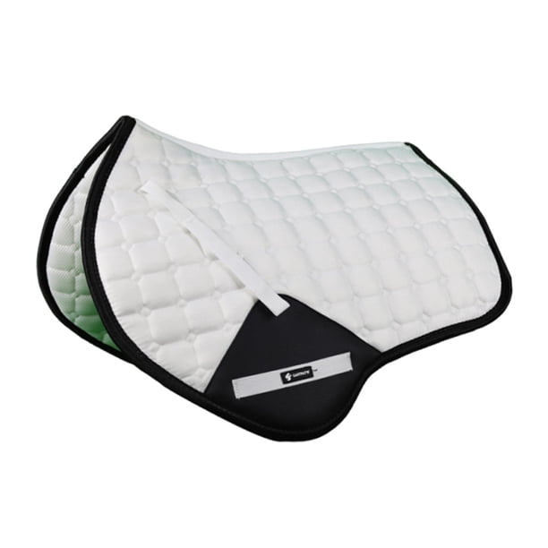 Manta para silla de montar de caballo, ligera y resistente al desgaste, para equipo ecuestre. Blanco