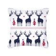 thumbnail image 1 of Fundas de almohada navideñas, Muñeco de nieve estampado, Árbol de Navidad, Ciervo navideño, Papá Noel, Funda de almohada decorativa para sofá de Feliz Navidad Fundas de cojines kaili Sencillez, 1 of 2