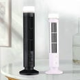 thumbnail image 3 of Portable Air Cooler Fan,Streamlined Tower Fan with LED,Powerful Wind,Space-Saving, Bladeless Design, USB Interface White, 3 of 7
