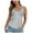 White, variant on 2026 Summer Fashion Tank Top for Women Three Button Camisole Lace Neckline Plaid Print Trendy&nbsp;Layering Shirts Red M