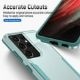 thumbnail image 5 of Samsung Galaxy A32 5G Case(Not for A32 4G) Heavy Duty Shockproof Military-Grade Wireless Charging Support Phone Case for Galaxy A32 5G 6.4"(Green), 5 of 15