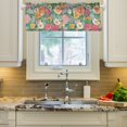 thumbnail image 2 of Yayeee Kitchen Valance Rod Pocket 54" x 18" Living Room Window Curtain, Floral Pattern, 2 of 6