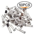thumbnail image 2 of 50pcs 1.8“ Silver Metal Hairdressing Double Prong Pin Curl Setting Section Hair Clips Alligator Clips with Holes for Hair Extension, 2 of 5