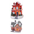 thumbnail image 1 of 2 Piezas Miniaturas Casa Decorativa Estatua Navidad LED Resina Regalo Adecuado para Fiestas Cumpleaños Bodas Hogar Oficina EstiloE, 1 of 9