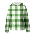 thumbnail image 5 of Staki St Patrick's Day Clothes Girls Toddler Little Girl Long Sleeve Hooded Sweatshirt Hoodie Fall Winter Clothes 3-12Y(Light Green,9-10 Years), 5 of 6