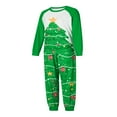 thumbnail image 4 of Christmas Family Pajamas Matching Set Christmas Tree Print Holiday Loungewear Sleepwear PJs, 4 of 7