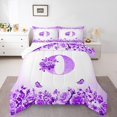 thumbnail image 1 of Erosebridal Monogrammed Bedding Twin Comforter Set,Personalized Initial Down Comforter,Letter Decoration,Reversible,Lightweight,2-Piece, 1 of 8