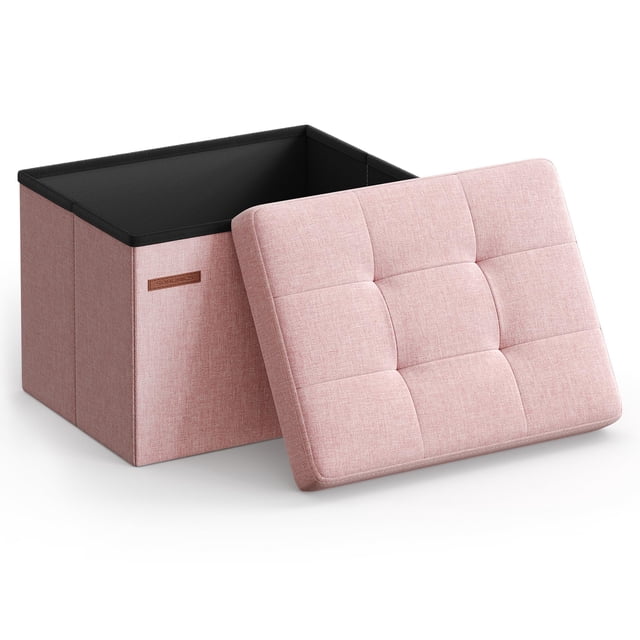Otomana de almacenamiento SONGMICS MAZIE Collection Jelly Pink