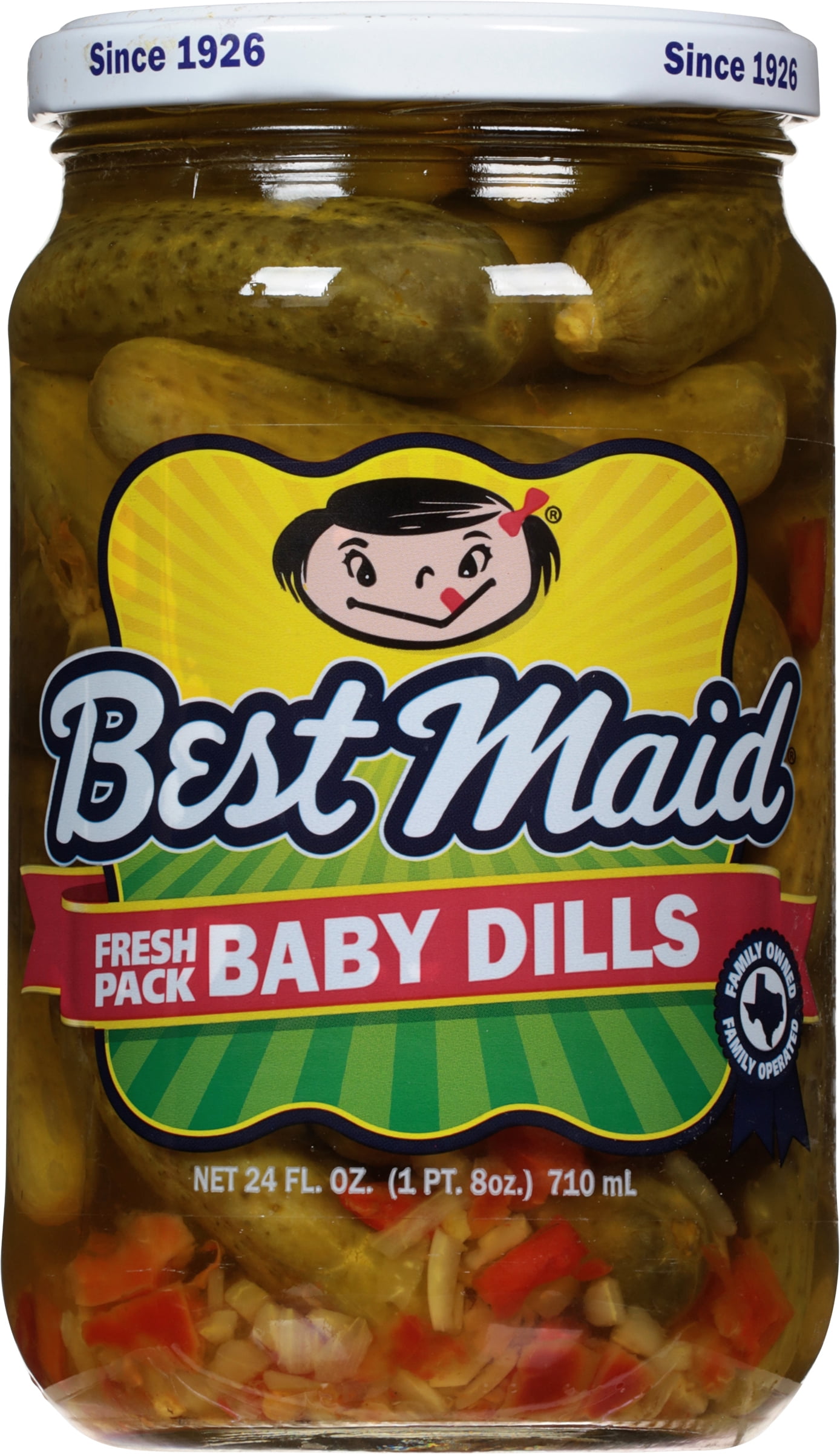 Best Maid Baby Dills 24 oz Jar No Spice