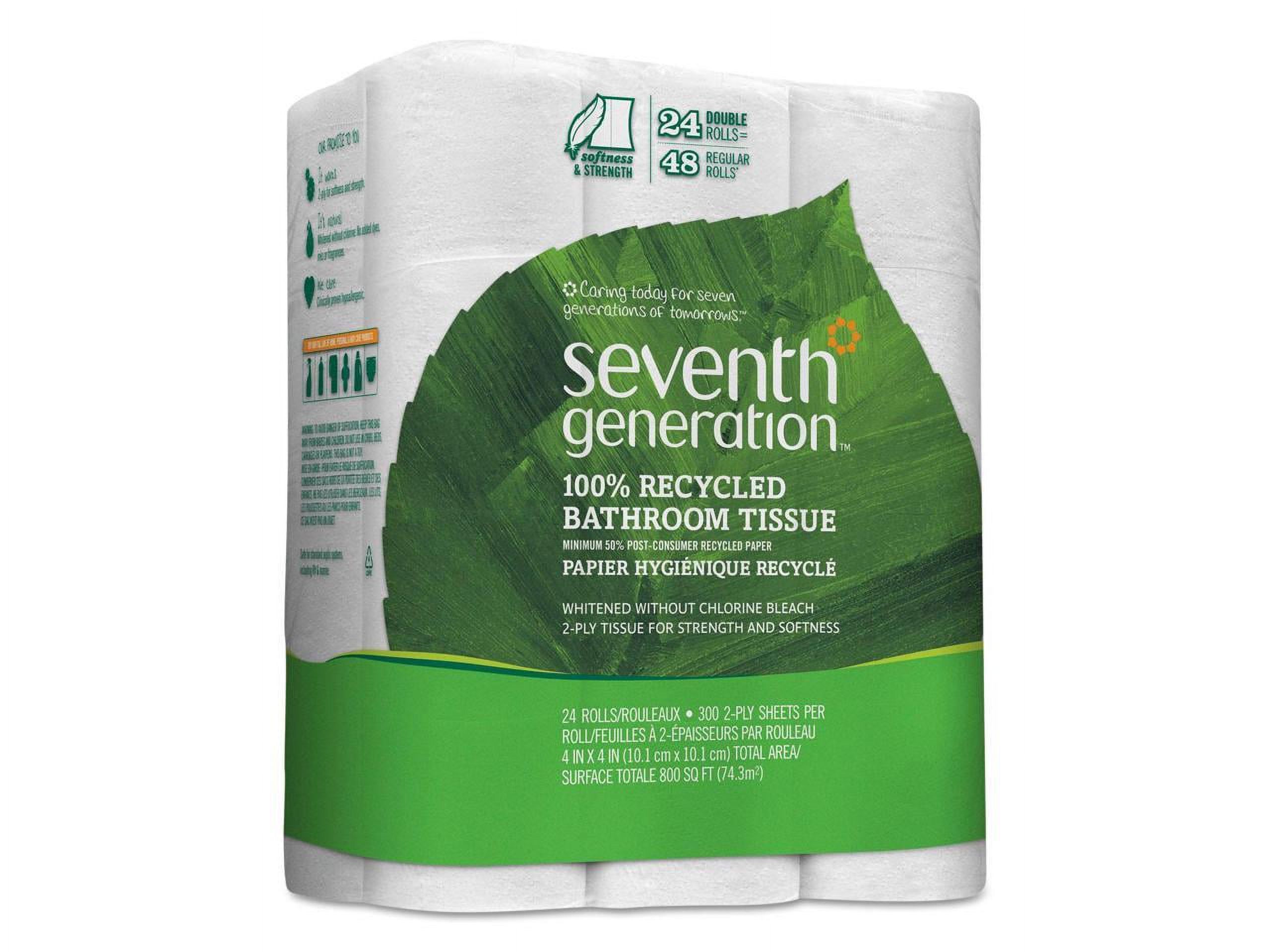 Seventh Generation 100% Recycled Toilet Paper, 24 Rolls
