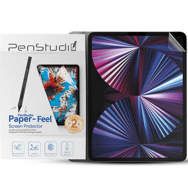 Penstudio Paper-Feel Screen Protector for iPad Pro 12.9" 3/4/5/6 ｜Anti-Glare Matte PET Film for Drawing & Note-Taking, Paper-Feel Texture, Anti-Fingerprint, Fast Response