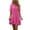 Hot Pink, variant on Guieoi Summer Dresses for Women Cotton-Linen Collared Short-Sleeve Cropped Button-Down Dress Purple L