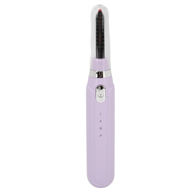 Heated Eyelash Curler, Professional Intelligent Electric Heated Eyelash Curler with 3 Temperature Settings Compact Lightweight Thick Curly Slender Beauty for Women