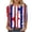 Z01 Red, variant on Conairie 4th of July Shirt Womens Loose Crew Neck 3/4 Sleeve Patriotic T Shirts With American Falg Print Holiday Commemorative Tops Red L