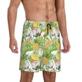 thumbnail image 2 of Fotbe Gnome and Pineapple Pantalones Cortos de Pijama para Hombre, Ropa de Dormir, Pantalones de Pijama Cortos para Hombre-Small, 2 of 6