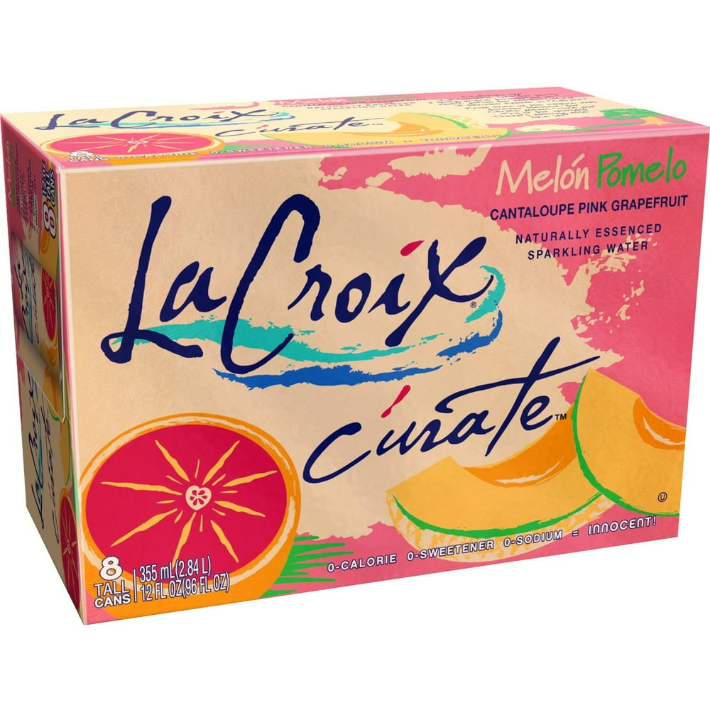 LaCroix Sparkling Water MelonPomelo "MelonPink Grapefruit" 8pk/12