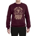 thumbnail image 2 of Wild Bobby, Loyal To One Dedicated Steadfast In Faith | Religious Bible Verse John 14:6 Inspirational/Christian Unisex Crewneck Graphic Sweatshirt, Maroon, X-Large, 2 of 6