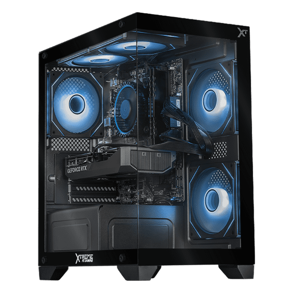 Computadora Gamer con IA Xtreme PC Gaming NVIDIA GeForce RTX 5050 Intel Core i5 12400F 16GB SSD 1TB WIFI BT Black experiencia de juego fluida en nivel medio