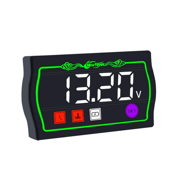 Compteur de Température d'Eau 4-en-1 pour Moto avec Affichage Intelligent du RPM, Étanche S7, Réglages de Contrôle Tactile, Interrupteur 12/24H, Chronomètre et Diagnostic Automatique de Défaut (Personnalisable s : Haute