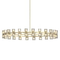 thumbnail image 2 of Resenkos 48" Gold Wagon Wheel Chandelier - Crystal Shade, 48-Light Modern Farmhouse Fixture for Dining/Kitchen/Entryways, Gold, 2 of 9
