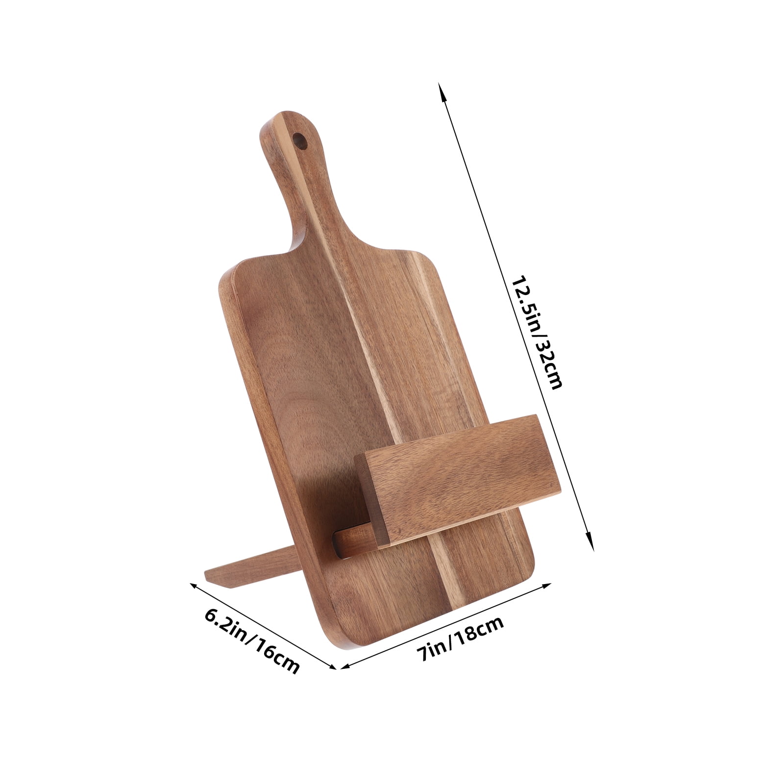 KAKOWELY Recipe Holder Wood 1Pcs For Restaurant 12.6x7.1x6.3in
