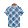 thumbnail image 2 of ZRGHAOYLQ Mens Plais Shirts Casual Button Down Tshirts Big and Tall Short Sleeve Lapel Collar Shirt Tops, 2 of 5