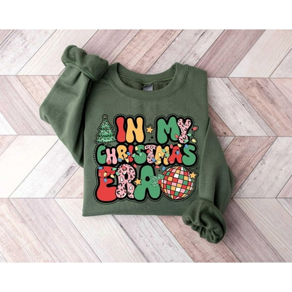 In My Christmas Era Sweatshirt, In My Christmas Era Shirt, Christmas Shirt, Xmas Sweatshirt, Holiday Shirt, Xmas Gift, Christmas Party Tee