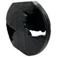 thumbnail image 5 of Bergamo Art 13" Decorative Handmade Aluminum Earth Inspired Flower Vase in Black, 5 of 6