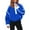 1# Blue, variant on Womens Fleece Zip Up Jacket Fuzzy Sherpa Jacket Casual Teddy Coats Winter Outerwear with Pockets White S