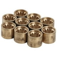 thumbnail image 3 of Ferrules de Queue de Billard, 10 Pcs Embouts de Queue de Billard Snooker Cuivre Accessoires de Réparation pour Queue de Billard, 3 of 7
