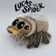 thumbnail image 2 of Animales de peluche suaves, peluches, juguete de araña, pequeño Lucas negro, almohada simulada, muñeca de anime, juego de sala de almohada, decoración, regalo para niños, 2 of 4