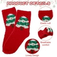 thumbnail image 4 of TRANSLINK 4 Pairs Fuzzy Socks for Women Girls Gifts Cute Cozy Fluffy Sock Warm Fuzzy Xmas Holiday Socks, 4 of 8