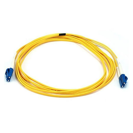 UPC: 0844660052203 | Monoprice Fiber Optic Cable  LC/LC  Single Mode  Duplex – 3 meter (9/125 Type) – Yellow – 9.84 ft Fiber Optic Network Cable for Network Device – First End: 2 x LC Network – Male – Second End: 2 x L…