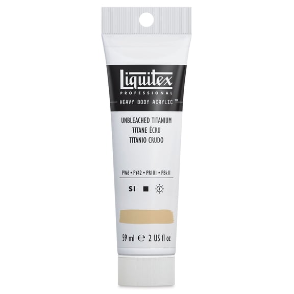 Liquitex Heavy Body Artist Acrylics - Unbleached Titanium, 2 oz Tube