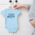 thumbnail image 5 of Loved John 4:9 Christian Arrow Bodysuit Jumper Girls Infant Baby Brisco Brands 18M, 5 of 6