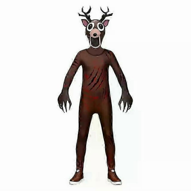 99-Nights in The Forest Deer Costume B oys Deer Monster Horror Game Outfit Costume_c*