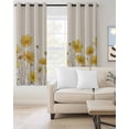 thumbnail image 2 of Yellow Spring Floral Blackout Curtains 45 Inches Long for Bedroom, Summer Botanical Rustic Daisy Thermal Insulated Room Darkening Black Out Window Curtain Panels Grommet Drapes for Living Room, 2 of 8