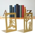 thumbnail image 3 of Separador de Libros de Metal Sujetalibros Antideslizante Organiza y Clasifica Libros Revistas y Más Estructura de Metal Duradera Ideal para Uso en el ANGGREK Otros, 3 of 8
