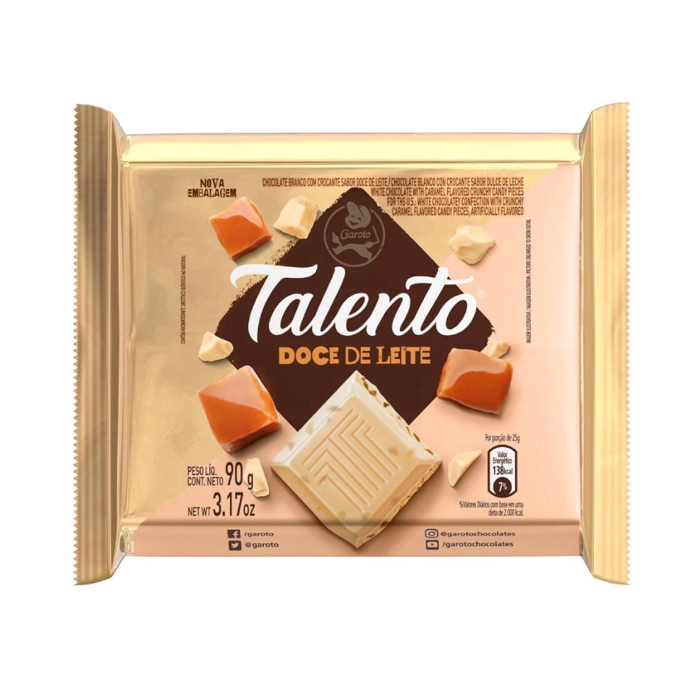 Garoto Talento w/Crunchy Dule de leche Bar