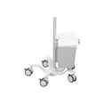 thumbnail image 5 of Ergotron StyleView Pole Cart - Cart - for LCD display / tablet - bright white - screen size: up to 24", 5 of 5