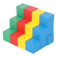 thumbnail image 1 of Stacking Building Block, Interactive Mellow Multicolor 100pcs Funny Wooden Stacking Blocks With Bag For Home, 1 of 8