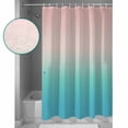 thumbnail image 4 of Pink Teal Ombre Waterproof Fabric Shower Curtain, Modern Abstract Art Gradient Aesthetics Shower Curtain for Bathroom Curtains Bathtubs Hotel Washable Shower Curtains with 12 Hooks Standard 60x72, 4 of 6