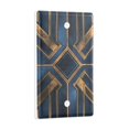 thumbnail image 2 of Yayeee Blank Wall Plate Cover 1-Gang 4.5"x2.7" Home Unused Decorative Outlet, Elegant Geometric Pattern, 2 of 7