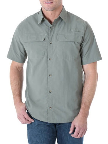 mens short sleeve wrangler shirts