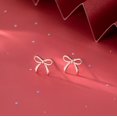thumbnail image 3 of Solid 925 Sterling Silver Tiny Bow Earrings Stud for Women Teens Small Bowknot post Stud Earrings, 3 of 10