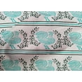 thumbnail image 4 of oneOone Cotton Cambric Fabric Stripe|Leaves & Hen Block Print Sewing Fabric BTY 56 Inch Wide, 4 of 4
