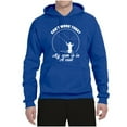 thumbnail image 2 of Wild Bobby, Can't Work Today My Arm Is In A Cast, Fishing, Unisex Graphic Hoodie Sweatshirt, Royal, Small, 2 of 5