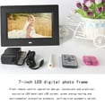thumbnail image 4 of COM1950s Digital Photo Frame, -Thin Fashion High-Definition Led Electronic Photo Frame Multimedia Advertising Player 7 Inch Digital Photo Frame Black, Photo Frame Electronic, Black Photo Frames, 4 of 6